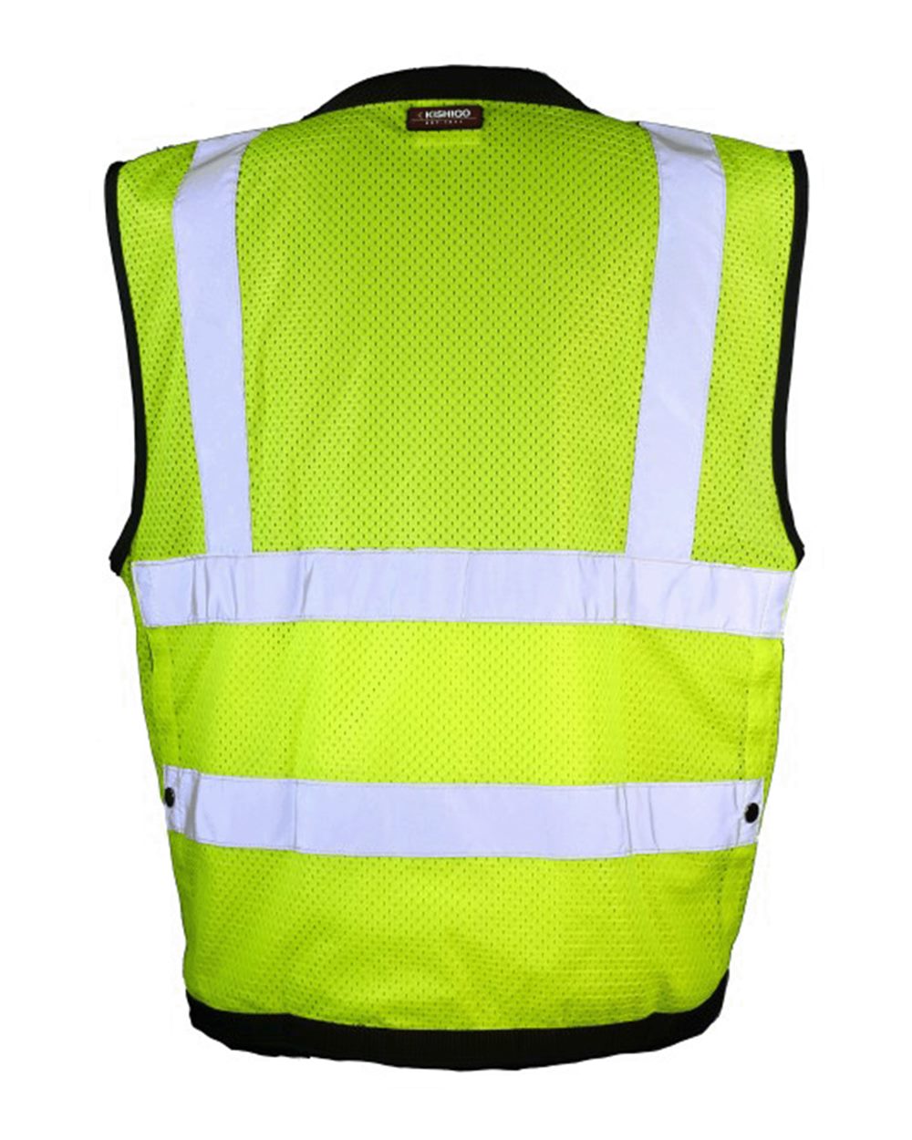 Front View of Lime Economy Surveyors Vest - S5008Z