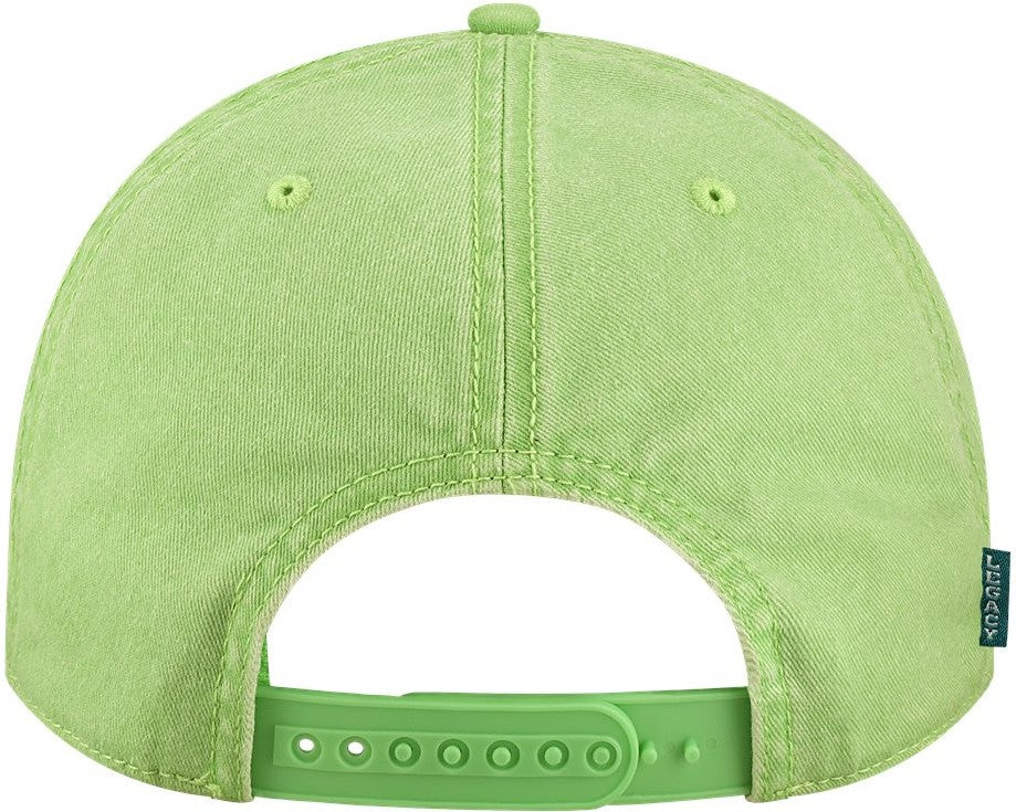 Front View of Lime Green Skully Cap - SKULLY