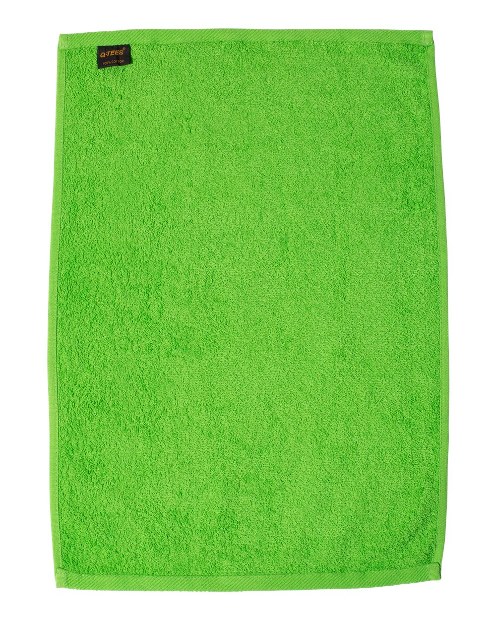 Front View of Lime Hemmed Hand Towel - T200