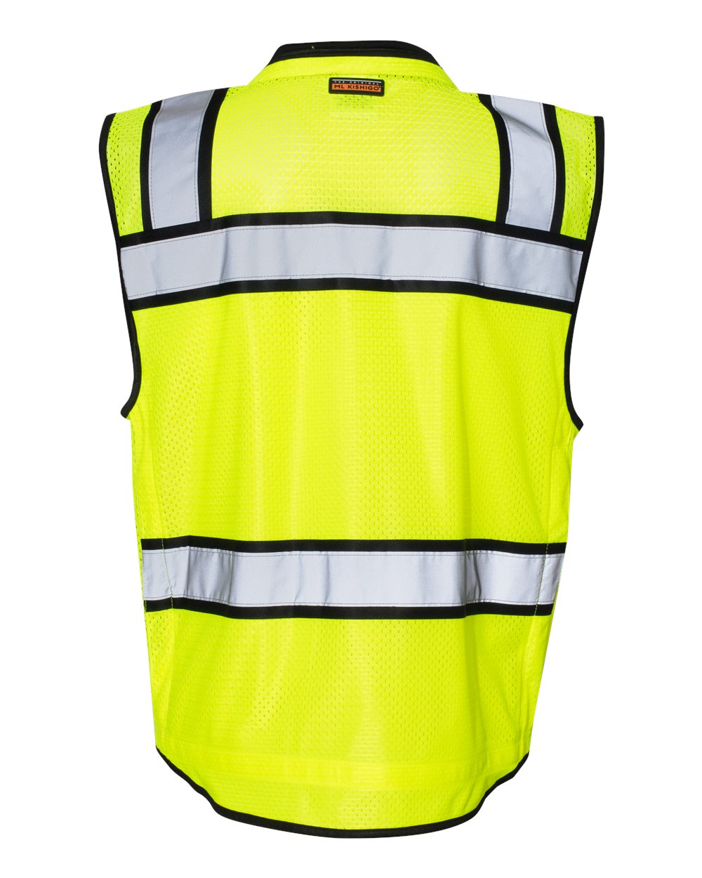 Front View of Lime High-Performance Surveyors Vest - S5004-5005