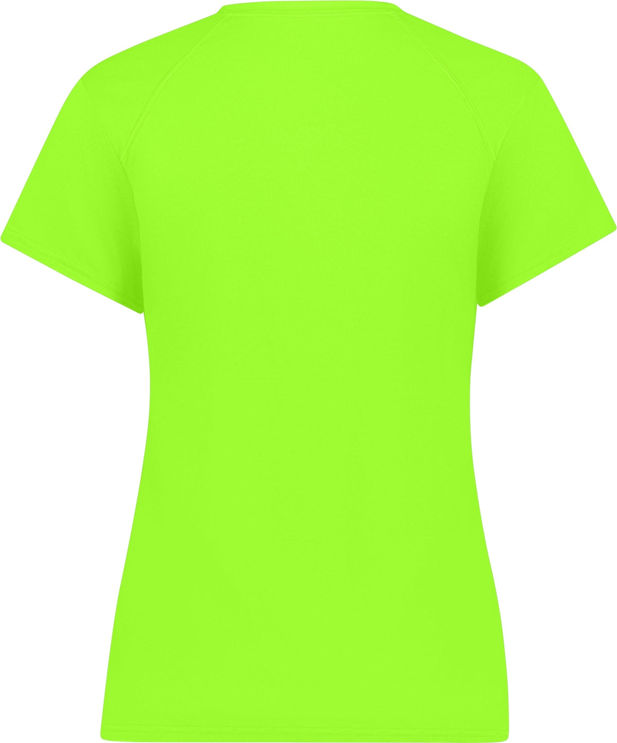 Rear View of LIME LADIES B-CORE TEE