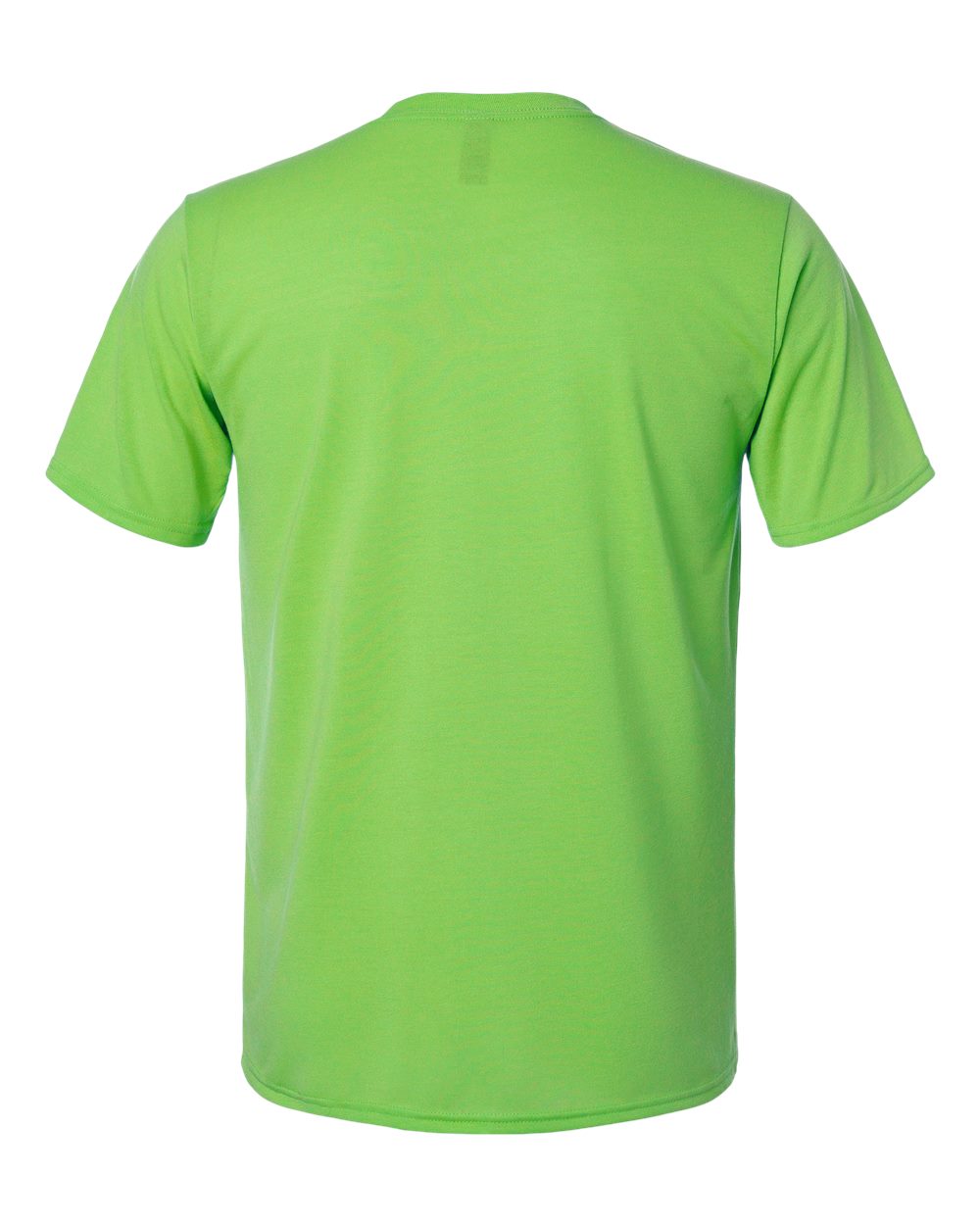 Rear View of Lime Performance® T-Shirt - 42000