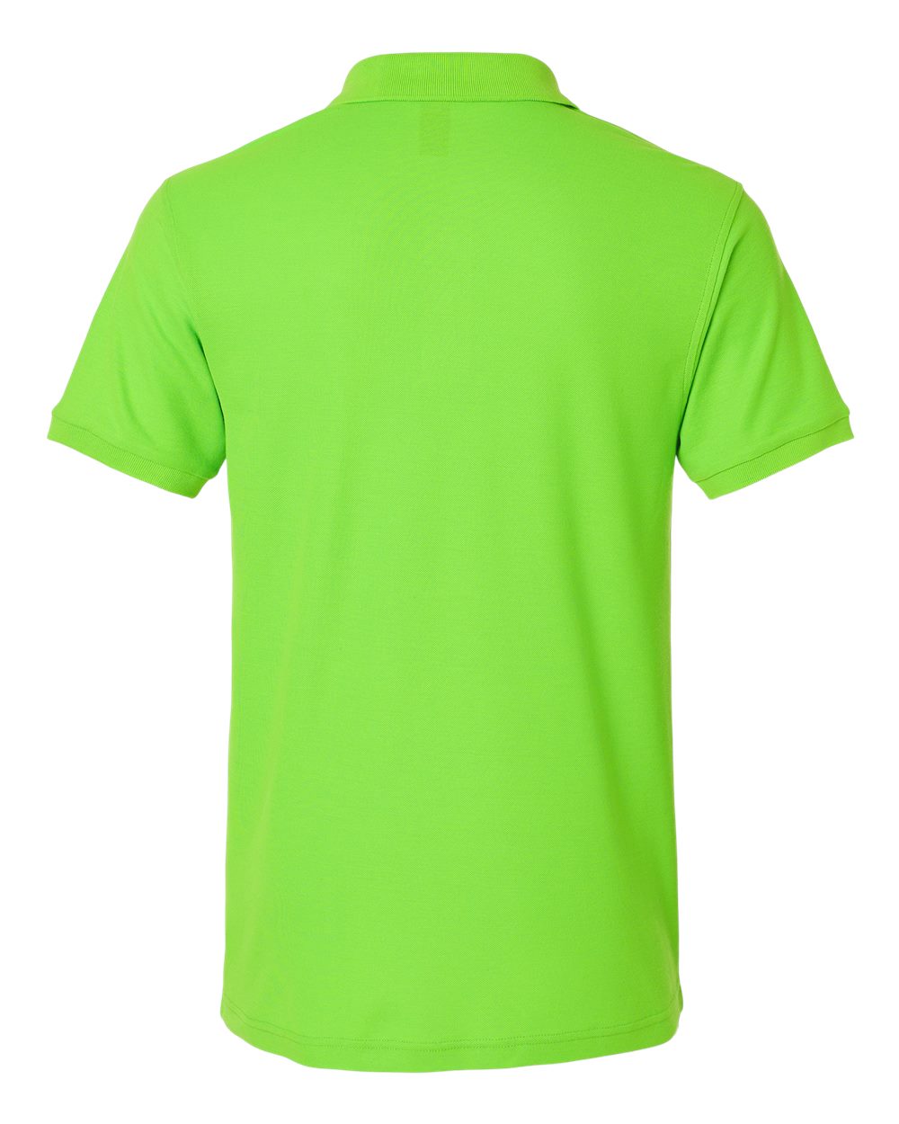 Front View of Lime Pique Polo - 62800