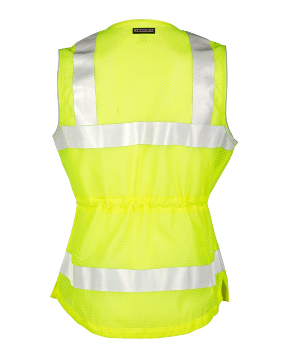 Rear View of Lime Premium Brilliant Series® Women&#39;s Fitted Vest - 1521