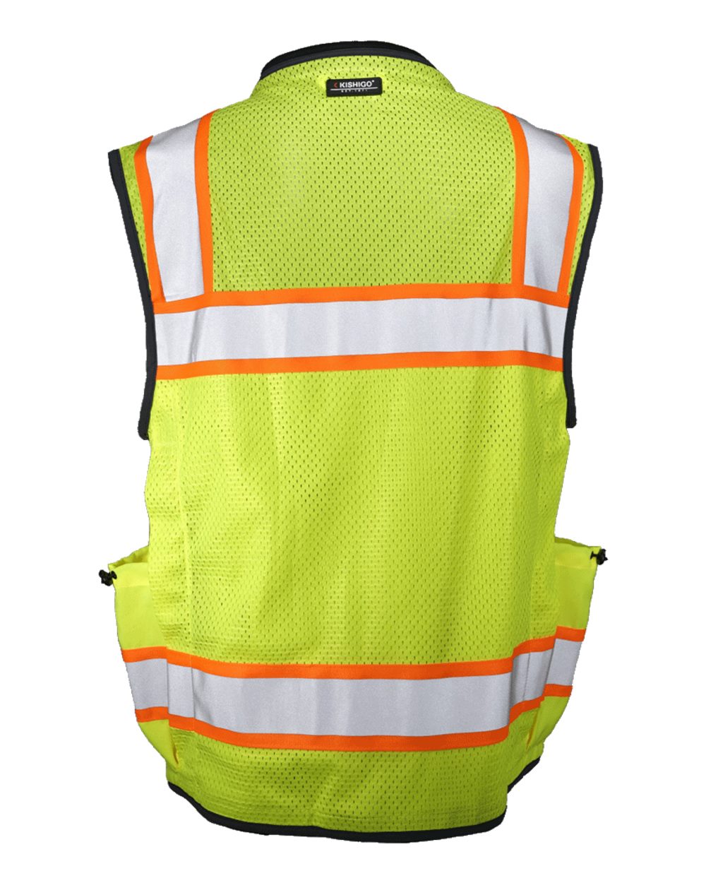 Front View of Lime Ultimate Construction Class 2 Vest - 1823