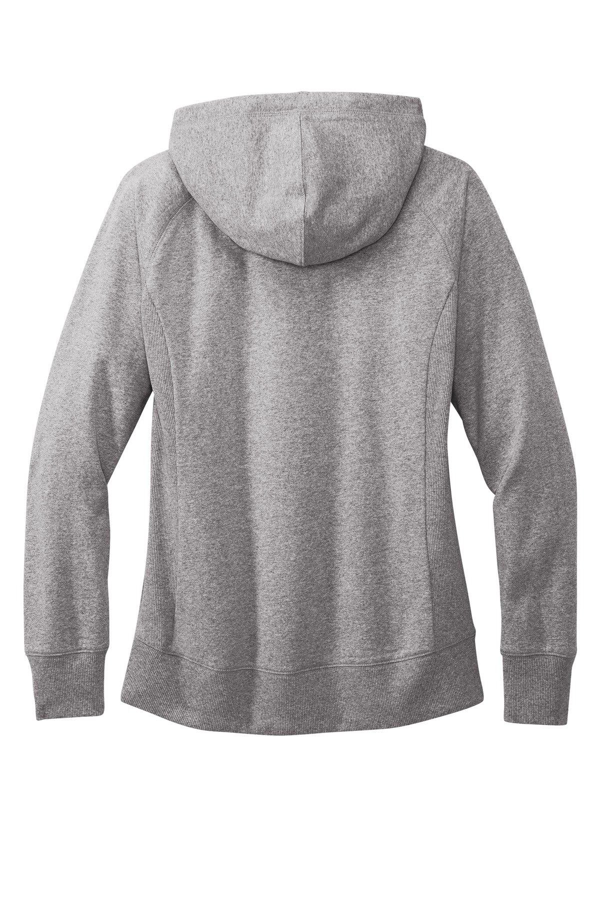 Rear View of LtHtGry District Women's Re-Fleece Hoodie DT8101