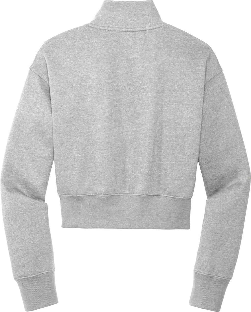 Front View of LtHtGry District Women's V.I.T. Fleece 1/2-Zip DT6111