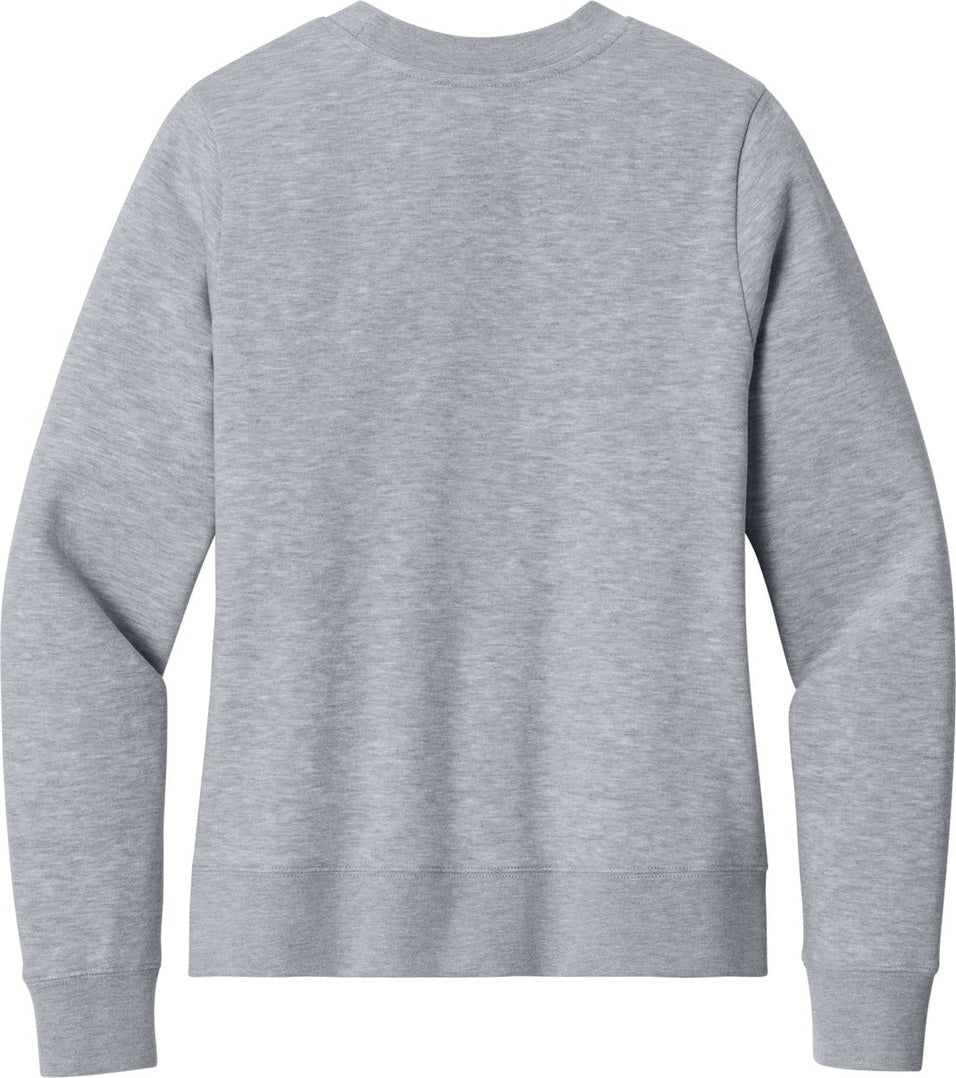 Front View of LtHtGry District Women's V.I.T. Fleece Crew DT6105
