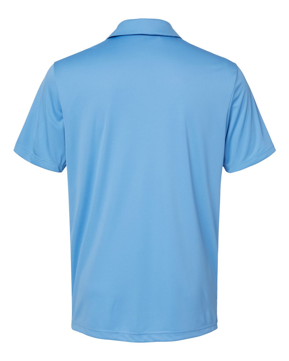 Front View of Lucky Blue/ White 3-Stripes Chest Polo - A324