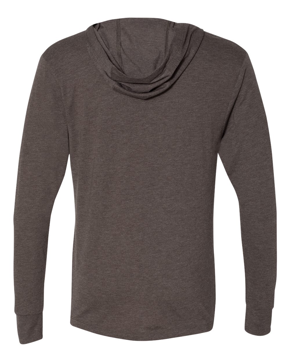 Front View of Macchiato Triblend Hooded Long Sleeve Pullover - 6021