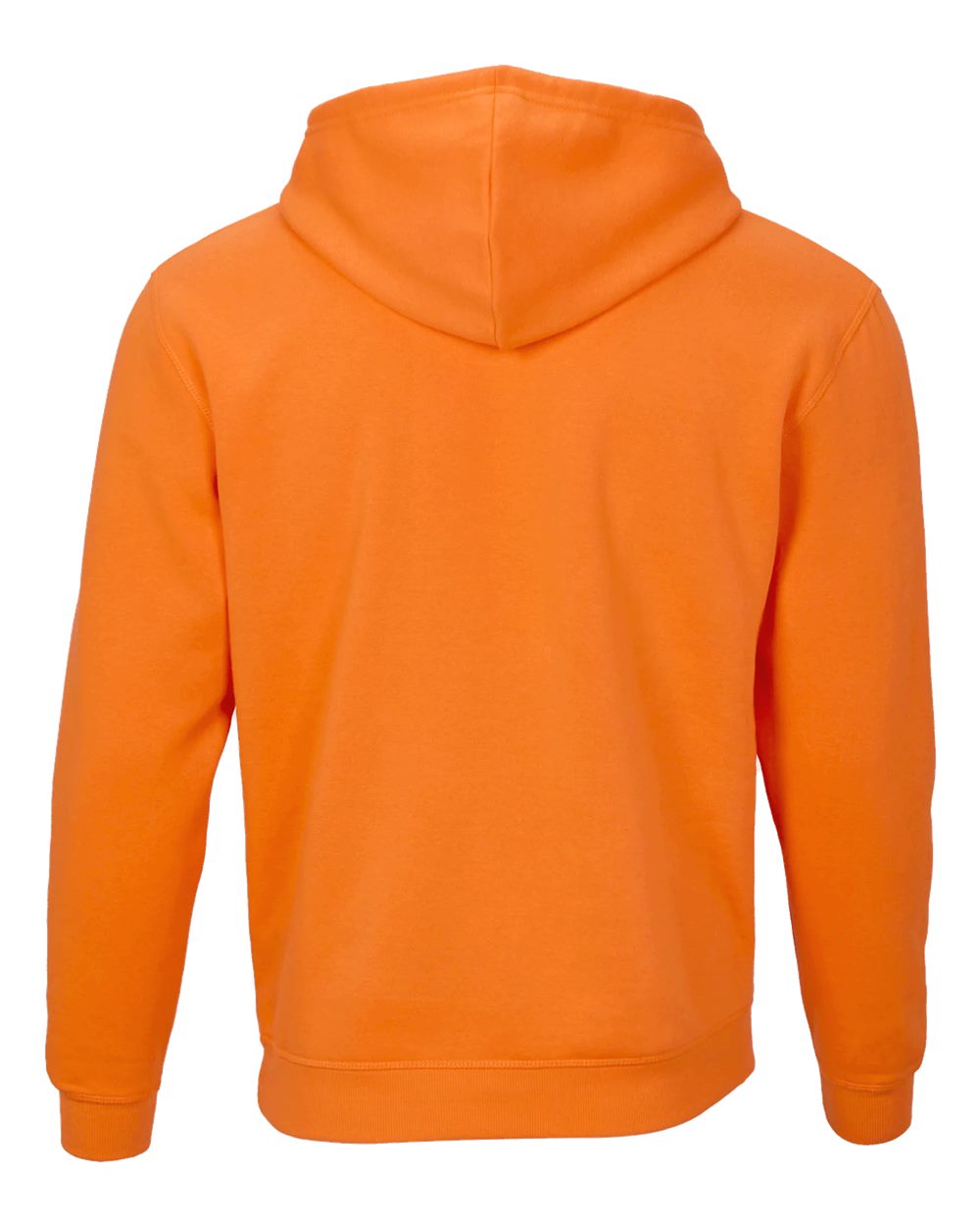 Front View of Mandarin Fleece Hooded Pullover - BM5302