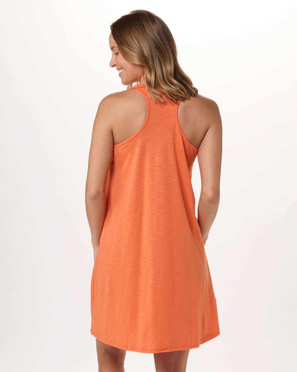 Rear View of Mandarin Women&#39;s Coastal Cover Up - BW4101