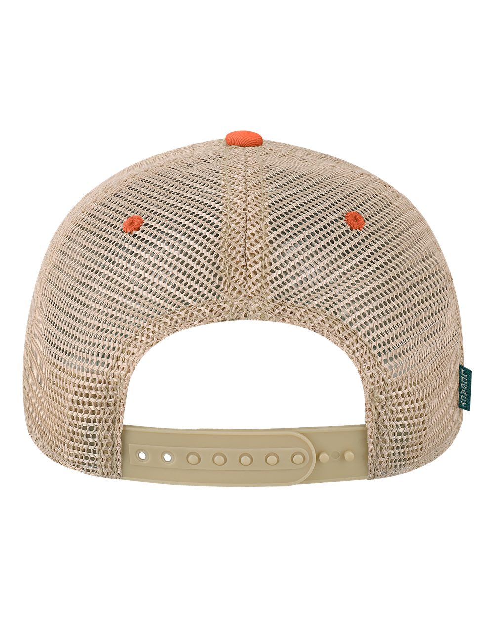 Front View of Marine Blue/ Coral Old Favorite Trucker Cap - OFA