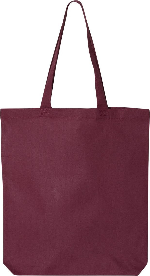 Front View of Maroon 12L Economical Tote - QTBG