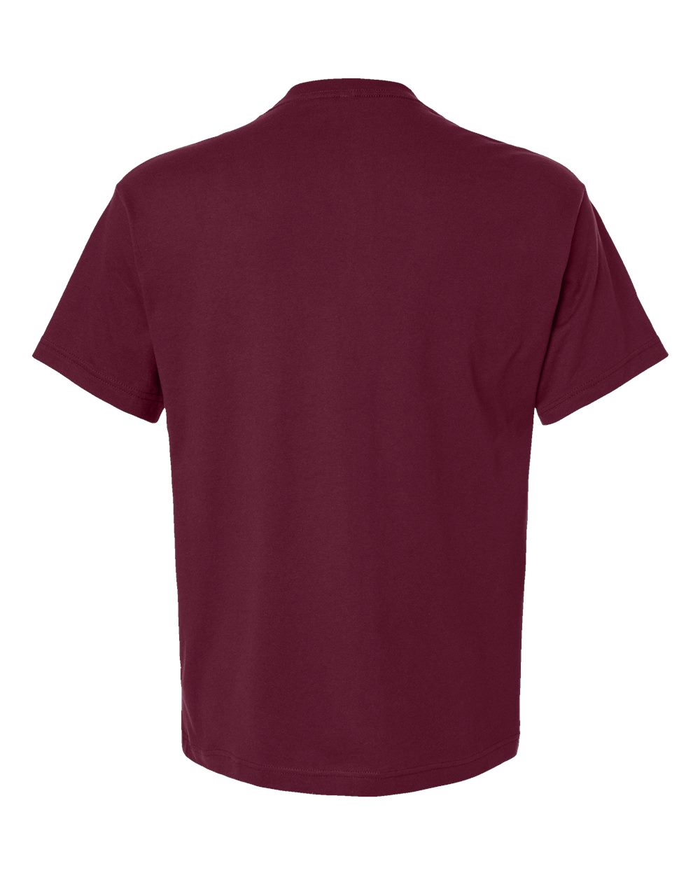 Front View of Maroon 6 oz. Heavyweight Tee - 3010