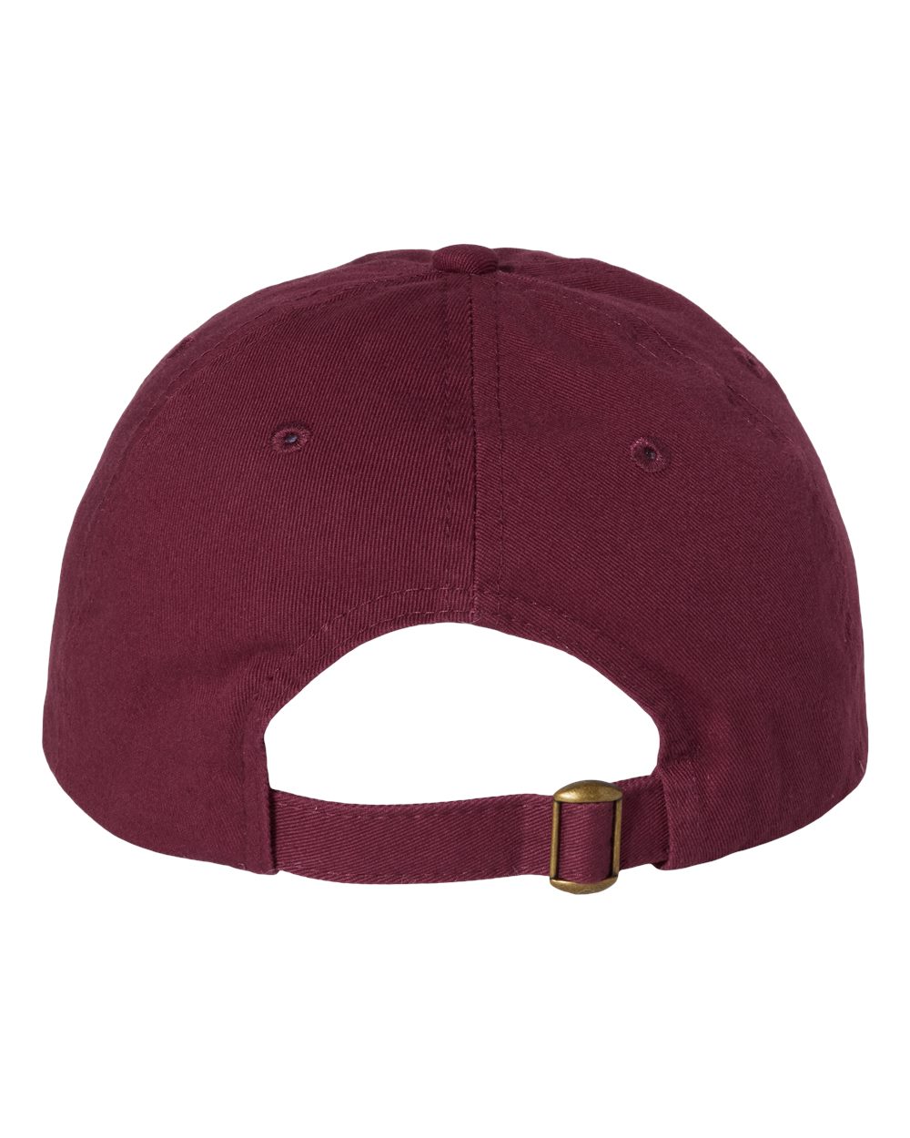 Rear View of Maroon Bio-Washed Classic Dad Hat - VC300A
