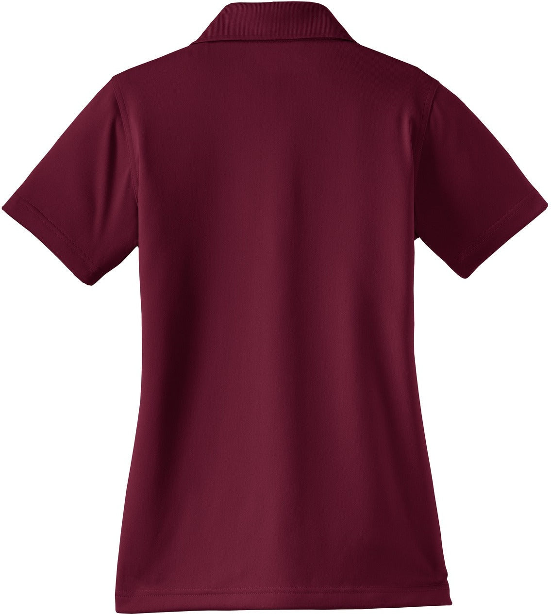 Front View of Maroon CornerStone Women's Select Snag-Proof Polo. CS413