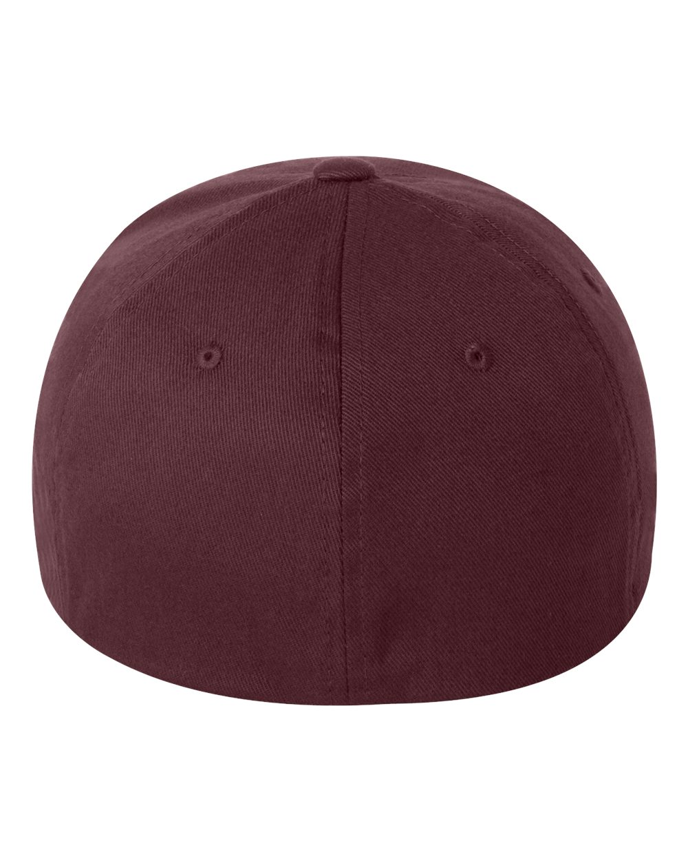 Rear View of Maroon Cotton Blend Cap - 6277