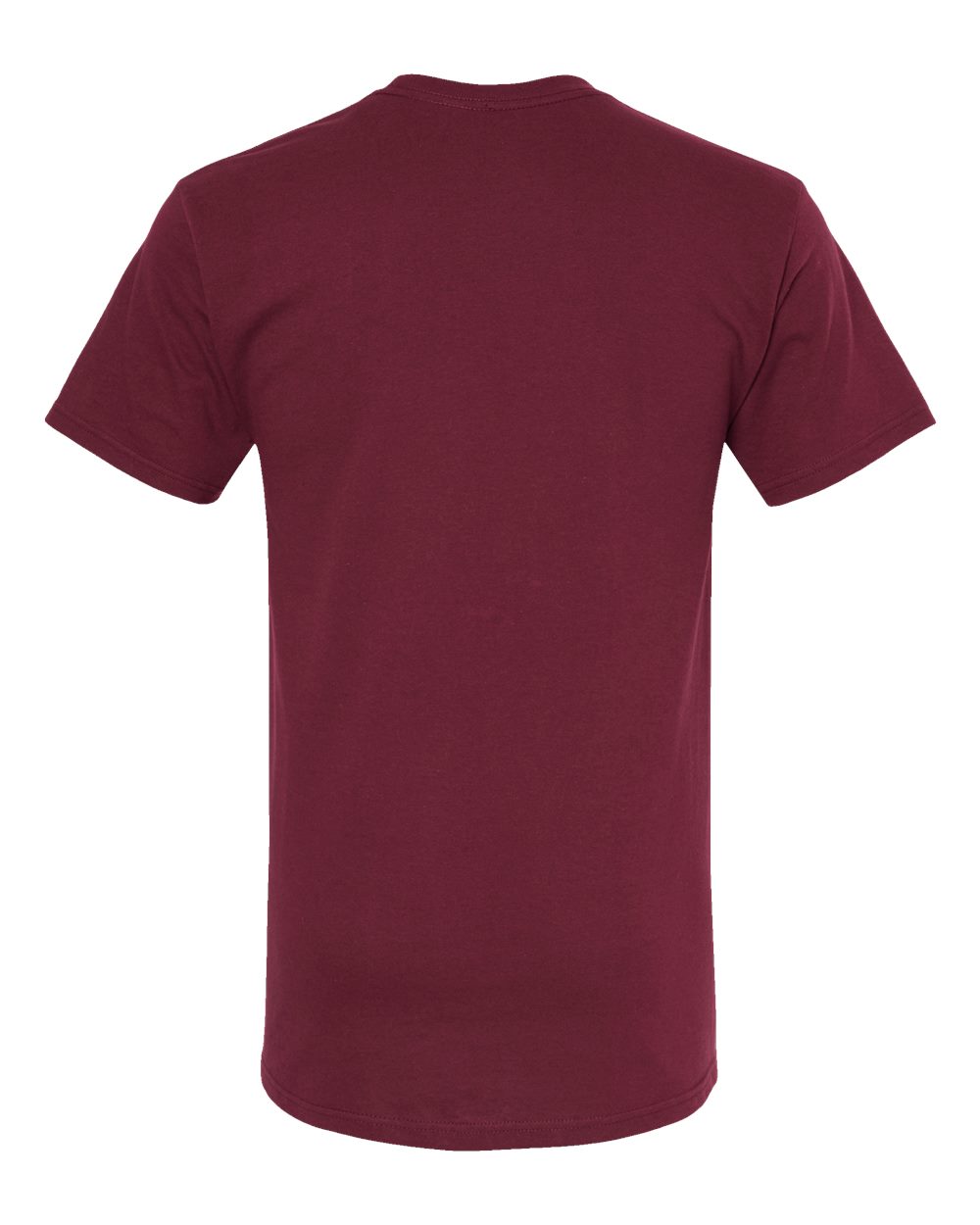 Front View of Maroon Gold Soft Touch T-Shirt - 4800