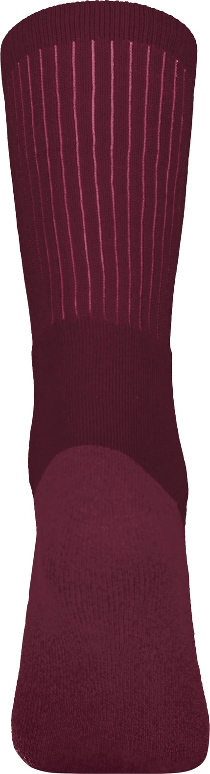 Rear View of MAROON (HLW) TONAL CREW SOCK