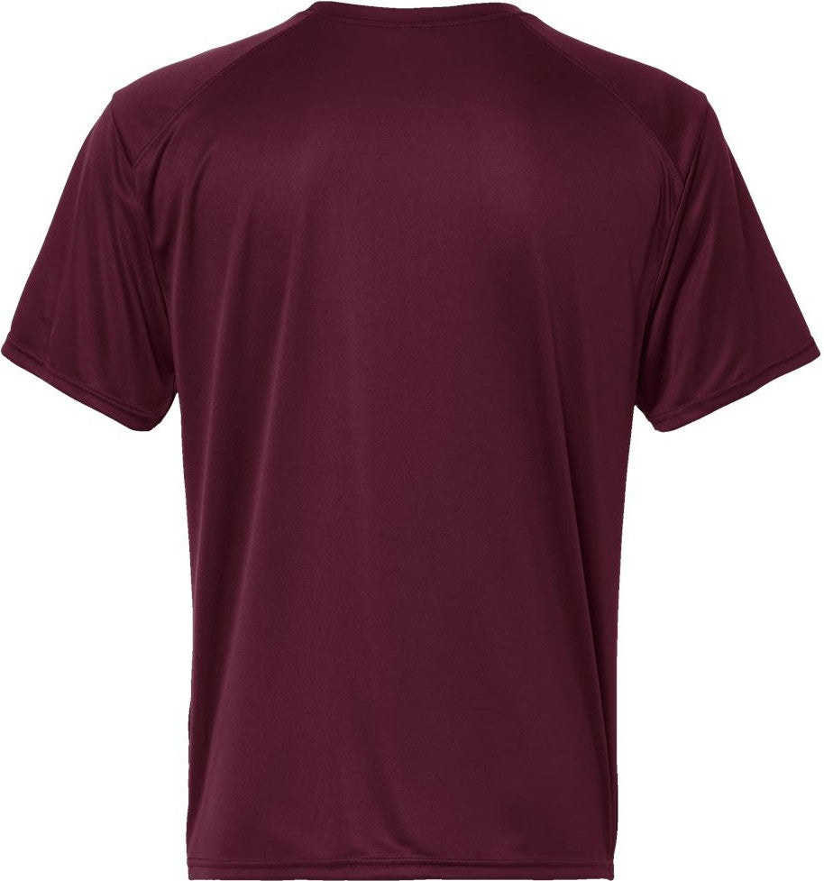 Front View of Maroon Islander Performance T-Shirt - 200