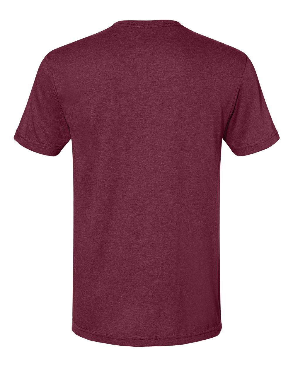 Rear View of Maroon Mist Softstyle® CVC T-Shirt - 64000CVC
