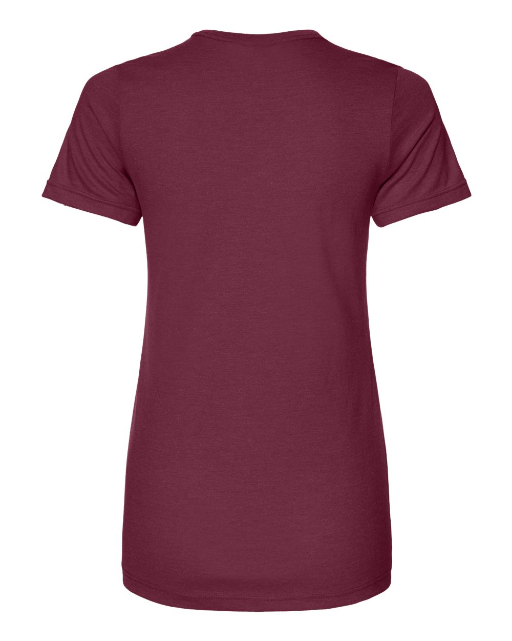 Front View of Maroon Mist Softstyle® Women's CVC T-Shirt - 64001LCVC