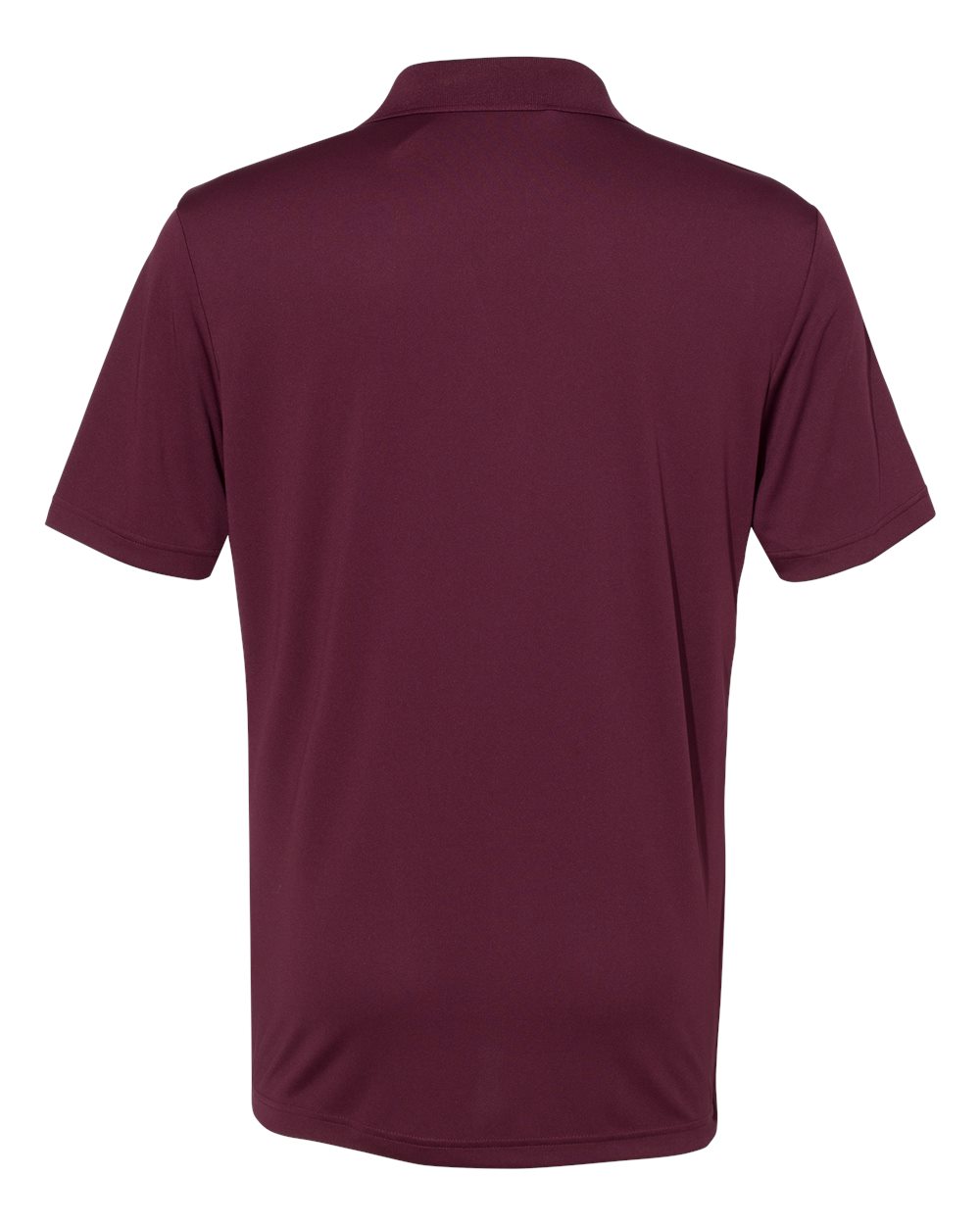 Front View of Maroon Performance Polo - A230