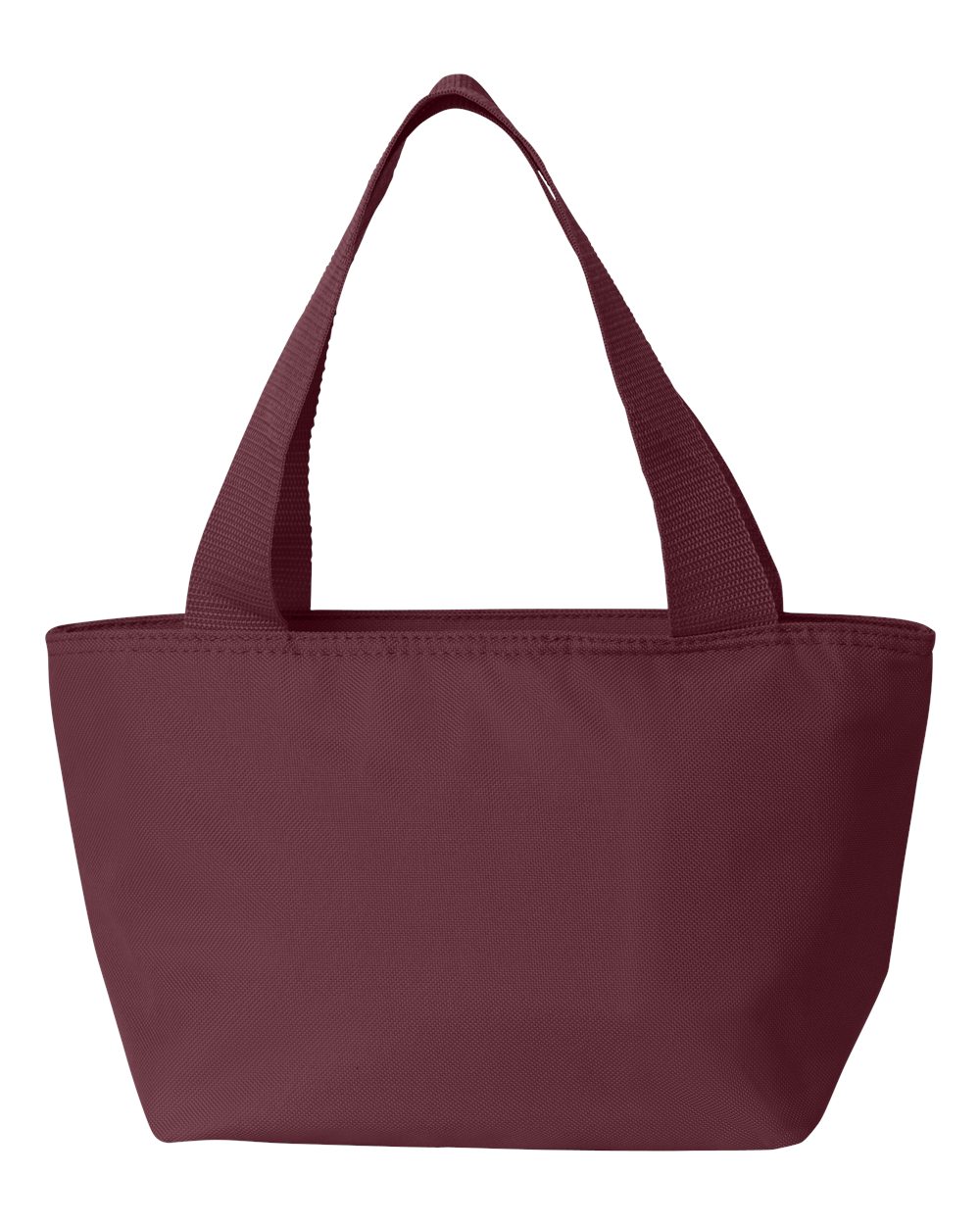 Front View of Maroon Recycled Cooler Bag - 8808