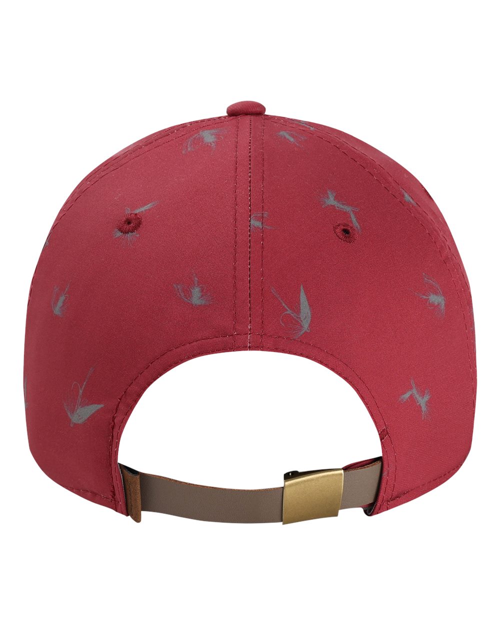 Rear View of Maroon The Golden Hour Cap - DNA014