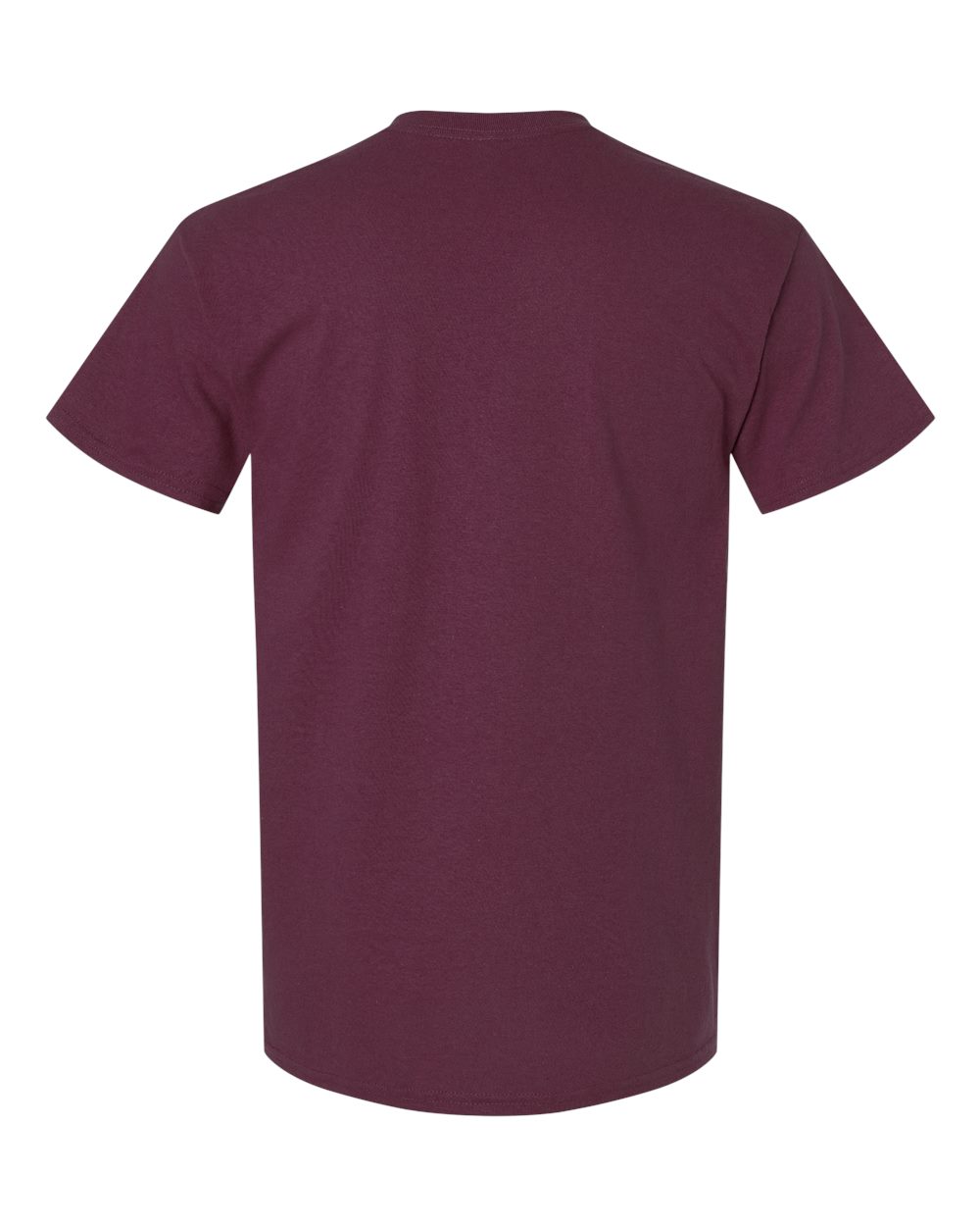 Front View of Maroon Ultra Cotton® Pocket T-Shirt - 2300