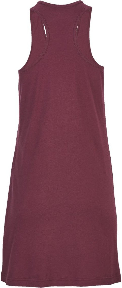 Front View of Maroon Women's Caydn Tank Dress - BW4102