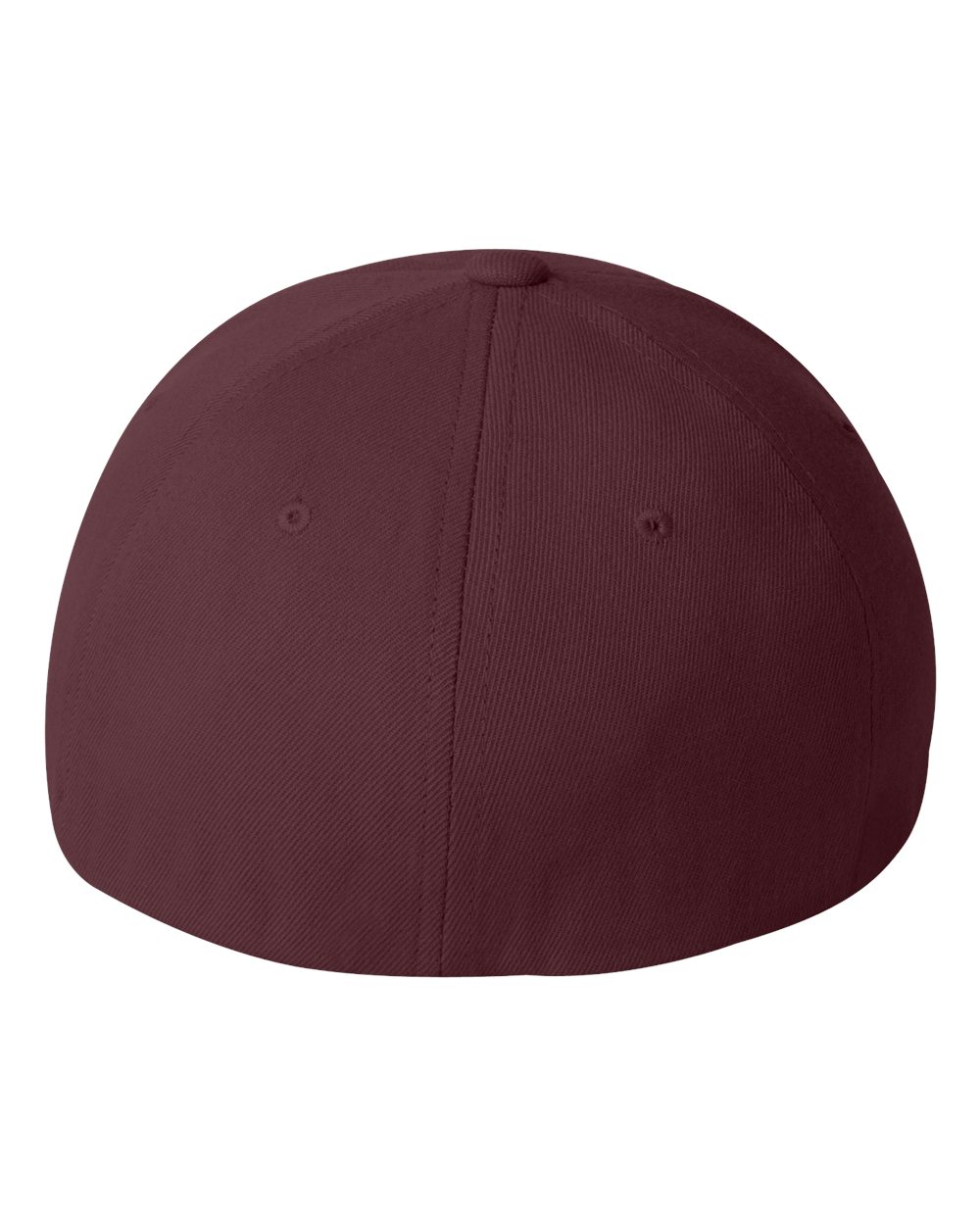 Front View of Maroon Wool-Blend Cap - 6477