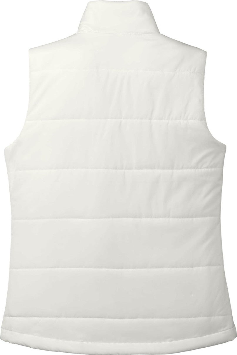 Front View of Marshmllw Port Authority Women's Puffer Vest L853
