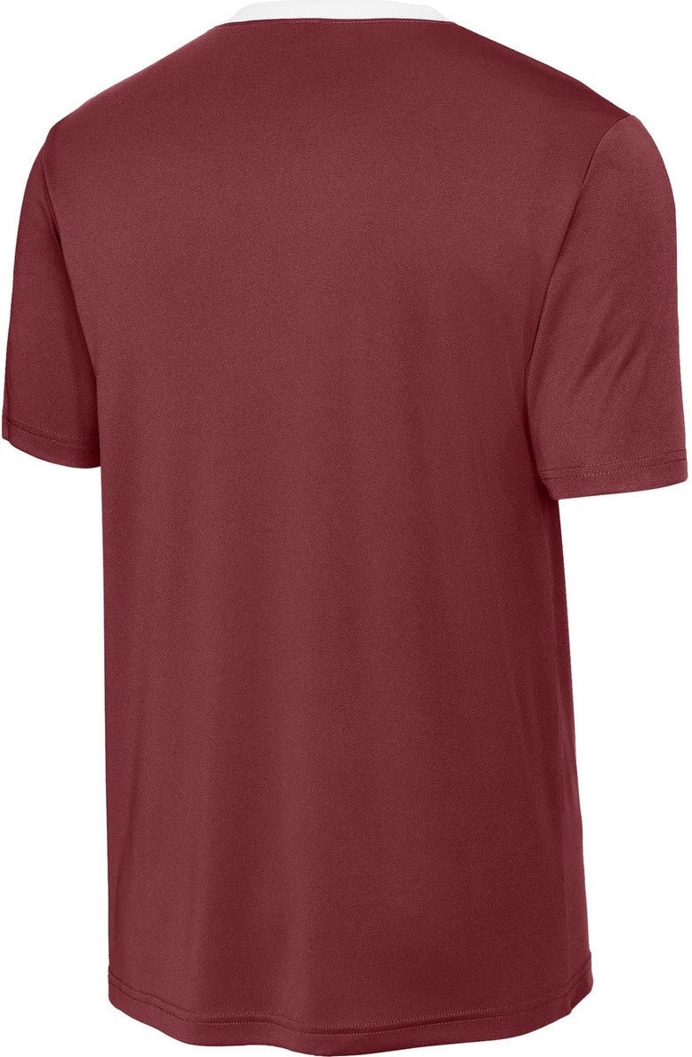 Rear View of Mar/White Sport-Tek Competitor United Crew ST100