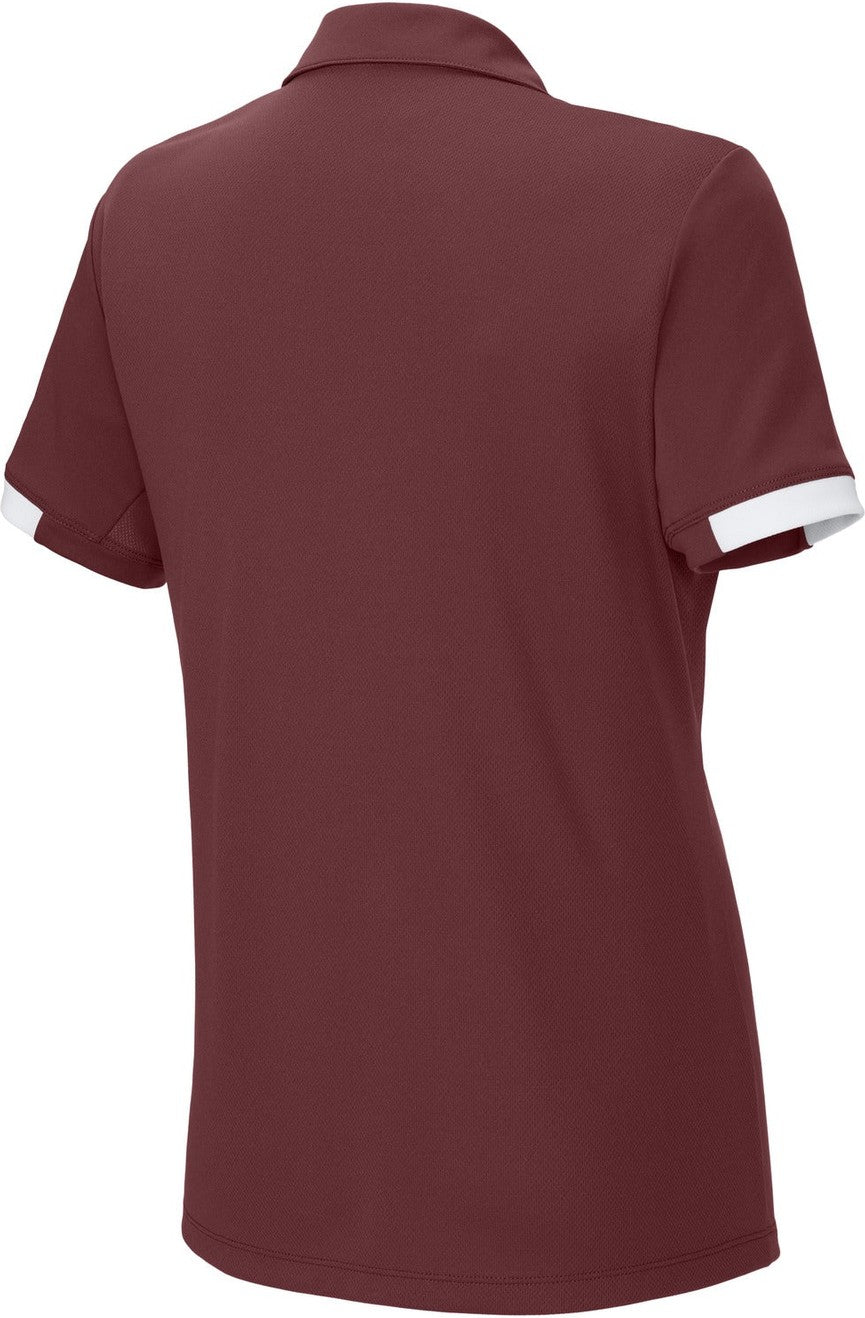 Front View of Mar/White Sport-Tek Women's Club Colorblock Polo LST444