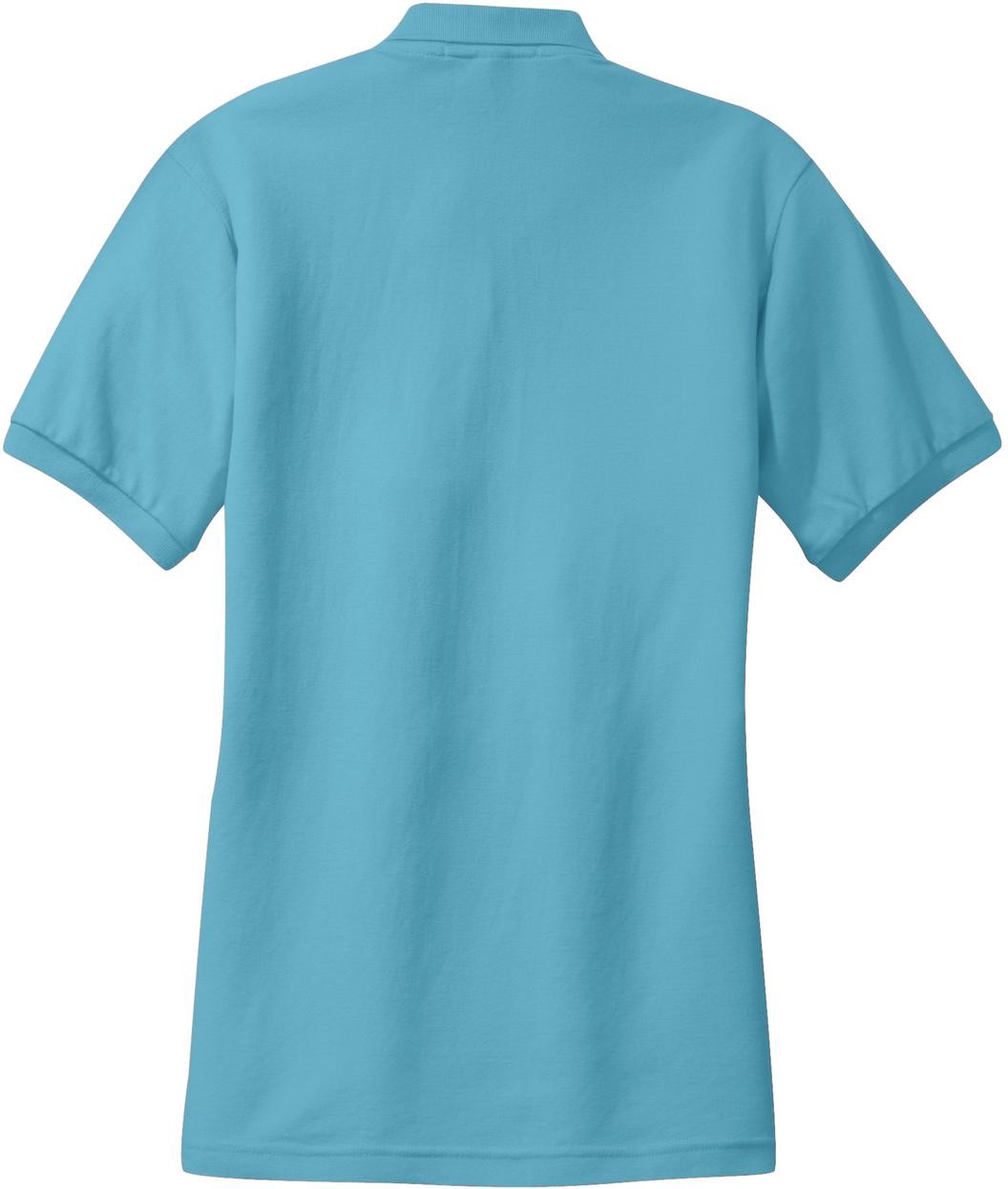 Front View of Maui Blue Port Authority Women's Silk Touch Polo. L500