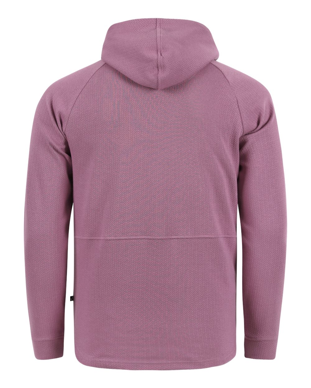 Rear View of Mauve Men's Luke Hoodie - SWLH600 plain