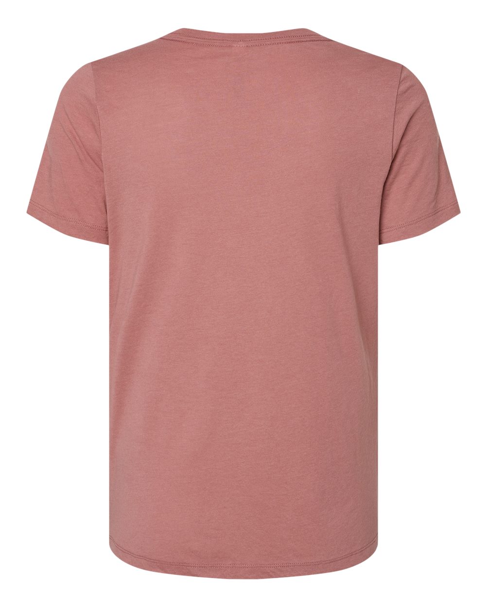 Front View of Mauve Triblend Women's Relaxed Triblend Short Sleeve V-Neck Tee - 6415