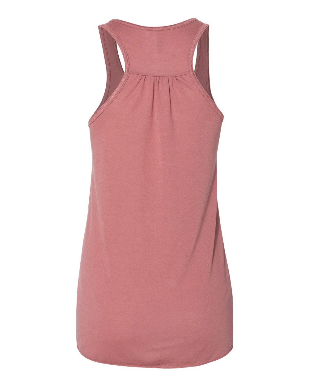 Front View of Mauve Women's Flowy Racerback Tank - 8800