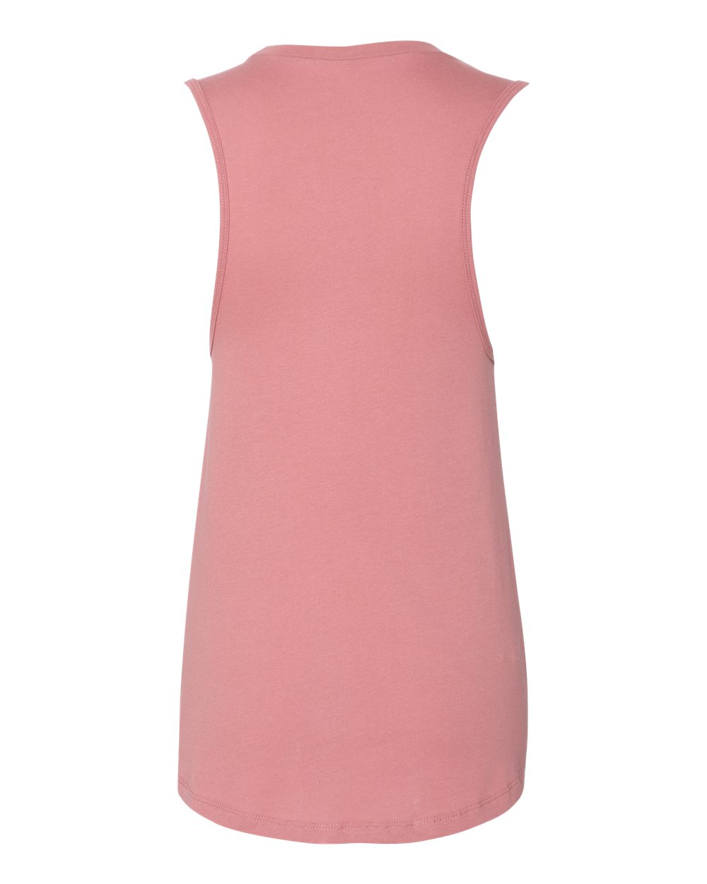 Rear View of Mauve Women&#39;s Jersey Muscle Tank - 6003
