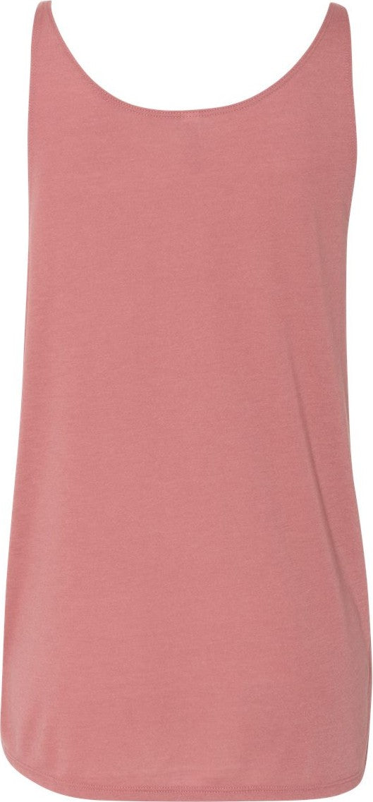 Front View of Mauve Women's Slouchy Tank - 8838
