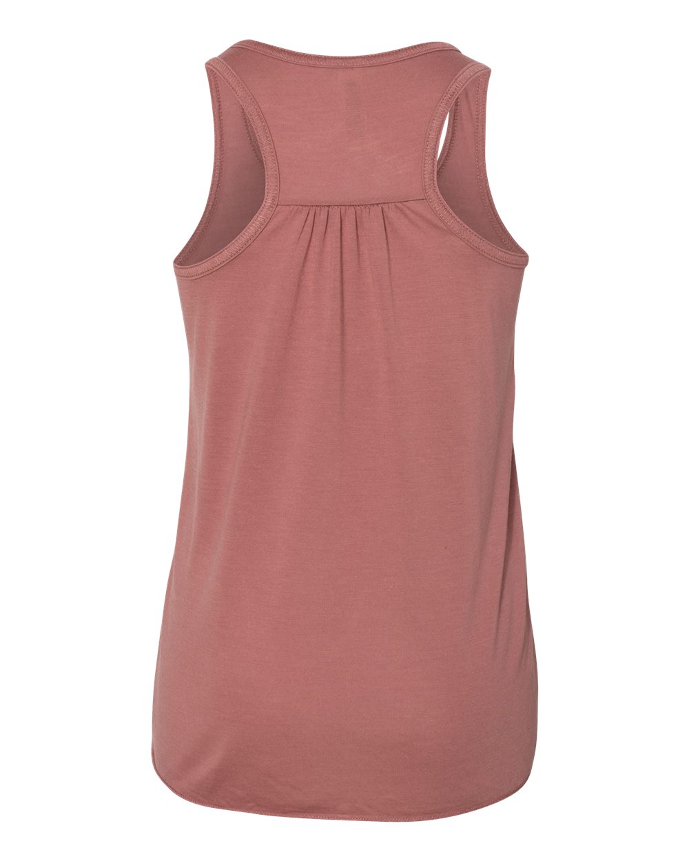 Front View of Mauve Youth Flowy Racerback Tank - 8800Y