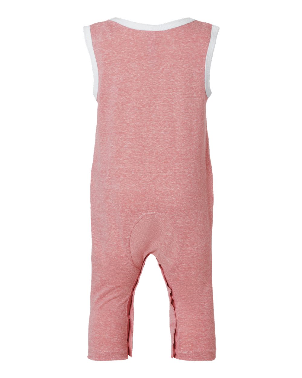 Rear View of Mauvelous Melange Infant Harborside Mélange Tank Romper - 4492