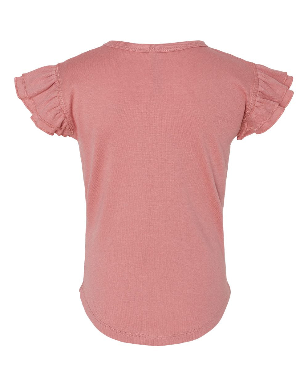 Front View of Mauvelous Toddler Flutter Sleeve Tee - 3339