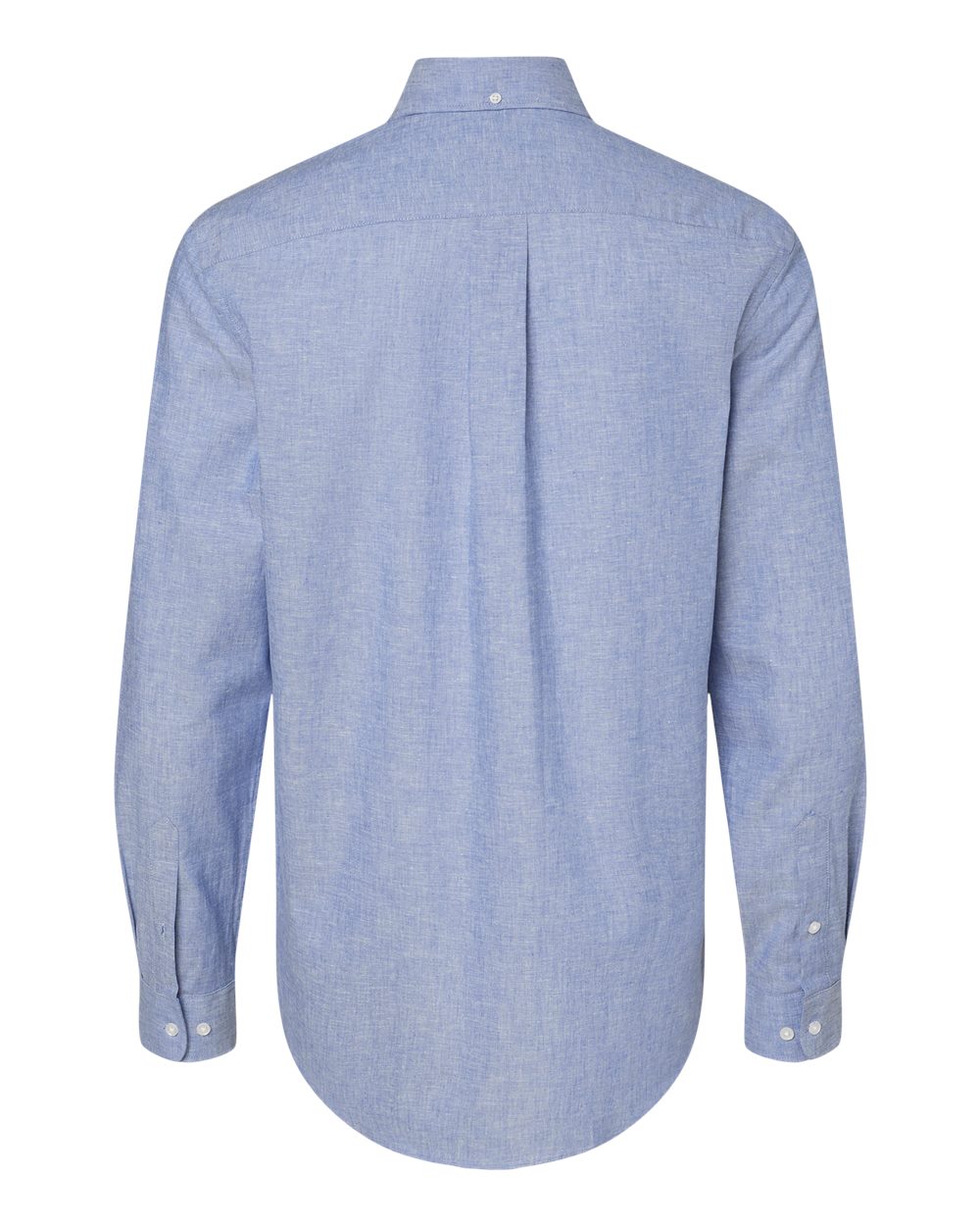 Rear View of Mazarine Blue Cotton/Linen Shirt - 13TH107