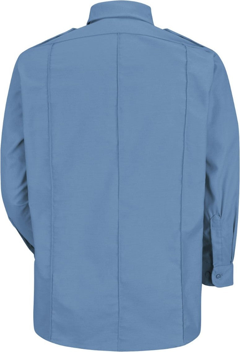 Front View of Medium Blue - 367 Long Sleeve Security Shirt - SP36