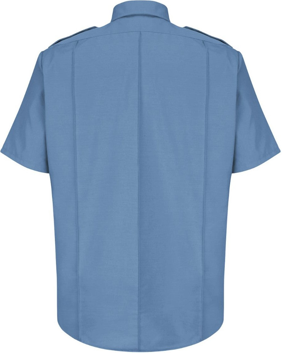 Rear View of Medium Blue Security Shirt - SP46