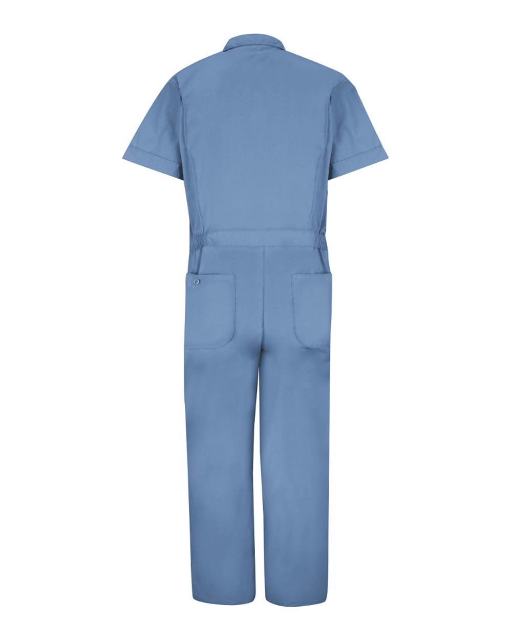 Front View of Medium Blue Speedsuit Short Sleeve - Tall Sizes - CP40T