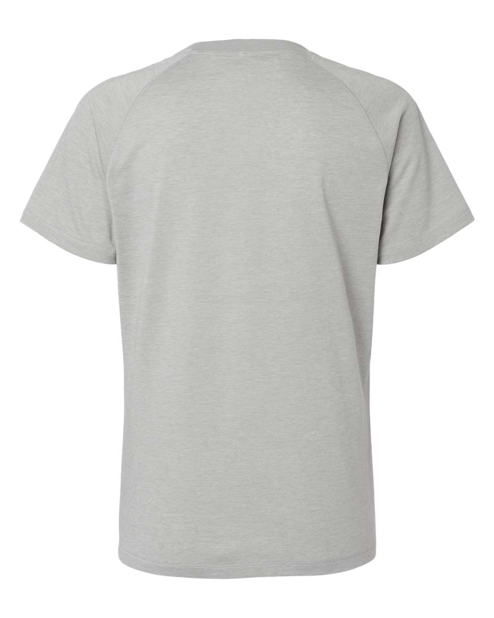 Front View of Medium Grey Heather Women's Blended T-Shirt - A557